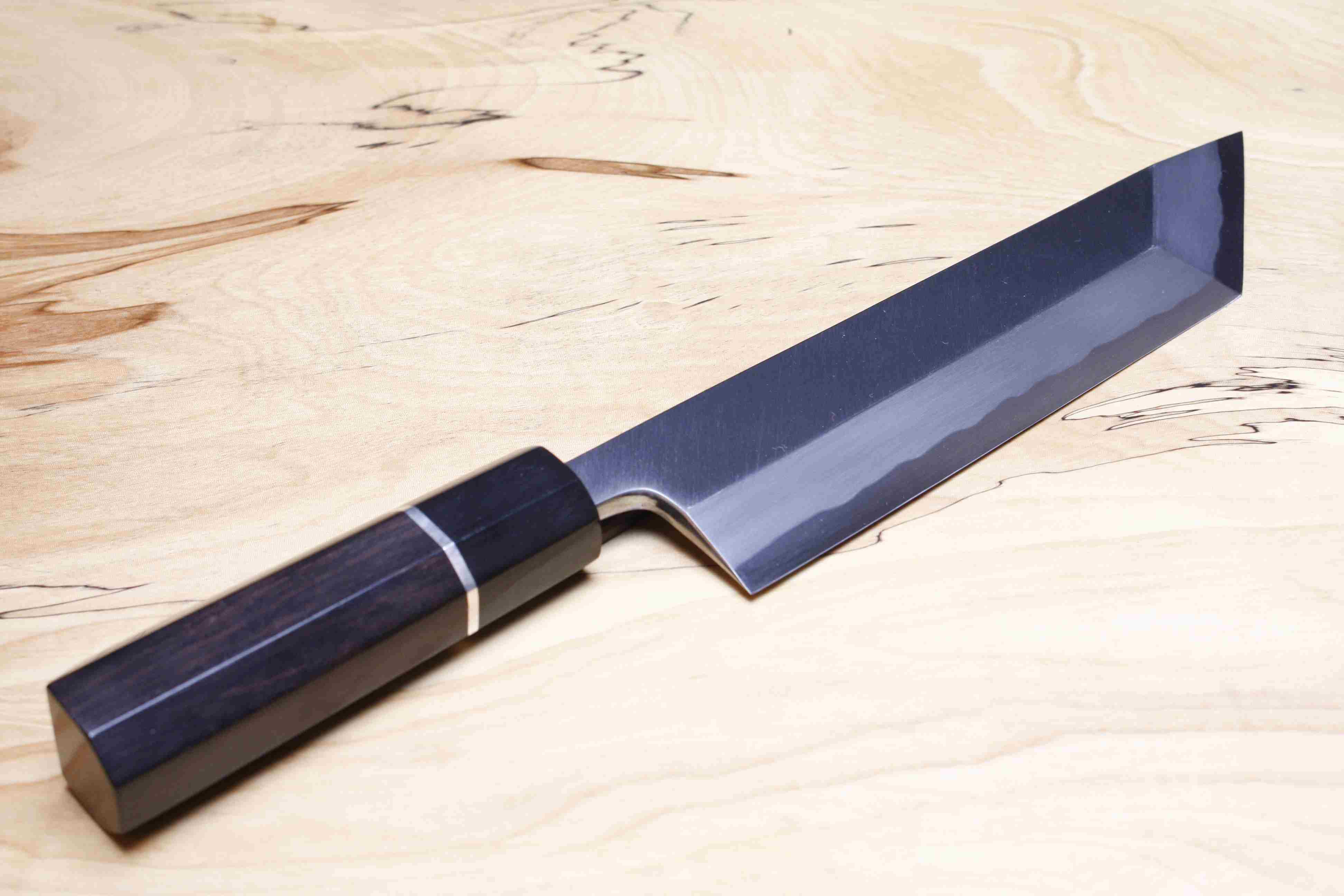 限定１本！！黒檀銀３本＆人工象牙巻き水牛両輪八角柄/刺身包丁用/９寸～尺寸用！ 堺打刃物銀三鋼 切付240mm 黒檀八角水牛柄 和包丁 調理
